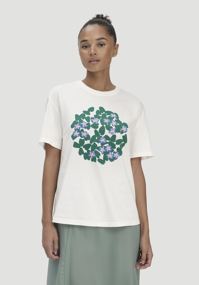 Print T-Shirt Oversize LIV LEE aus reiner Bio-Baumwolle