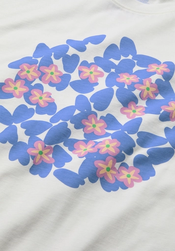 Print T-Shirt Oversize LIV LEE aus reiner Bio-Baumwolle - 6