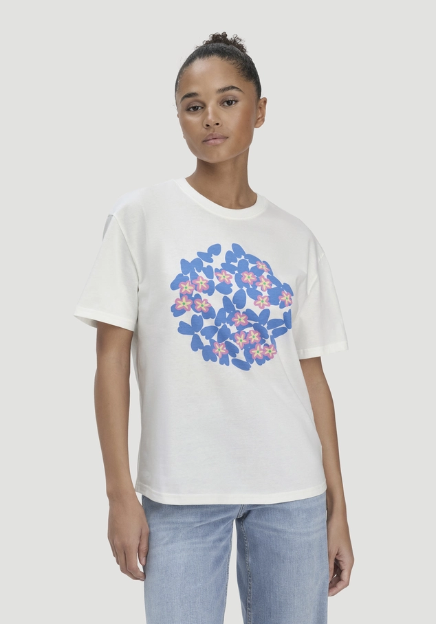 Print T-Shirt Oversize LIV LEE aus reiner Bio-Baumwolle