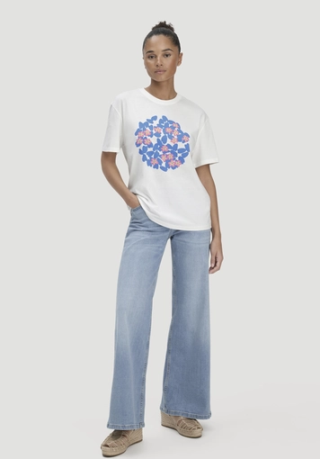 Print T-Shirt Oversize LIV LEE aus reiner Bio-Baumwolle - 1