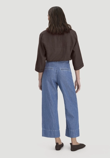 Jeans ENNELIE Culotte Wide Leg aus Bio-Baumwolle mit TENCEL™ Lyocell und Leinen - 1