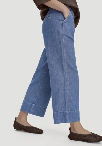 Jeans ENNELIE Culotte Wide Leg aus Bio-Baumwolle mit TENCEL™ Lyocell und Leinen - 2