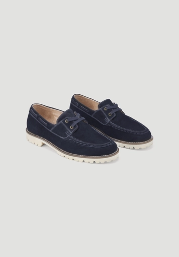 Boat shoe made of chrome-free tanned nubuck leather - 3