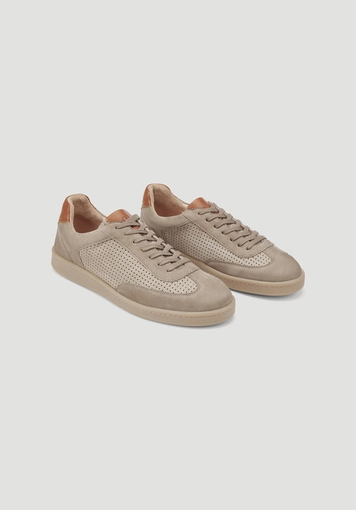 Sneaker aus Nappa- und Nubukleder - 1
