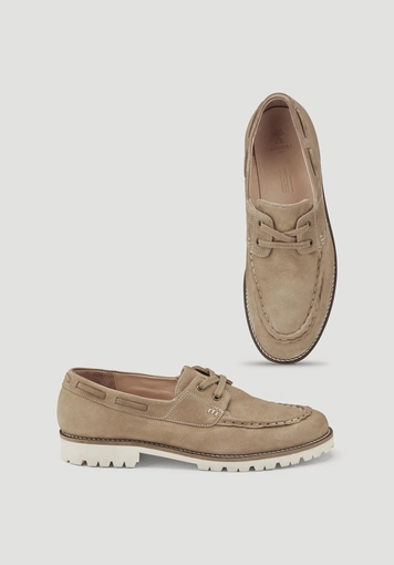 Bootsschuh aus chromfrei gegerbtem Nubuk-Leder - 2