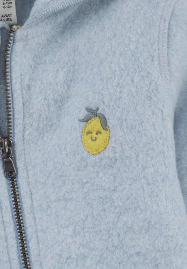 Soft fleece overall made from pure organic cotton