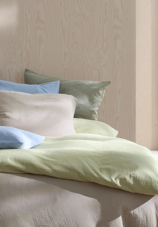 Pure organic cotton muslin bedding set