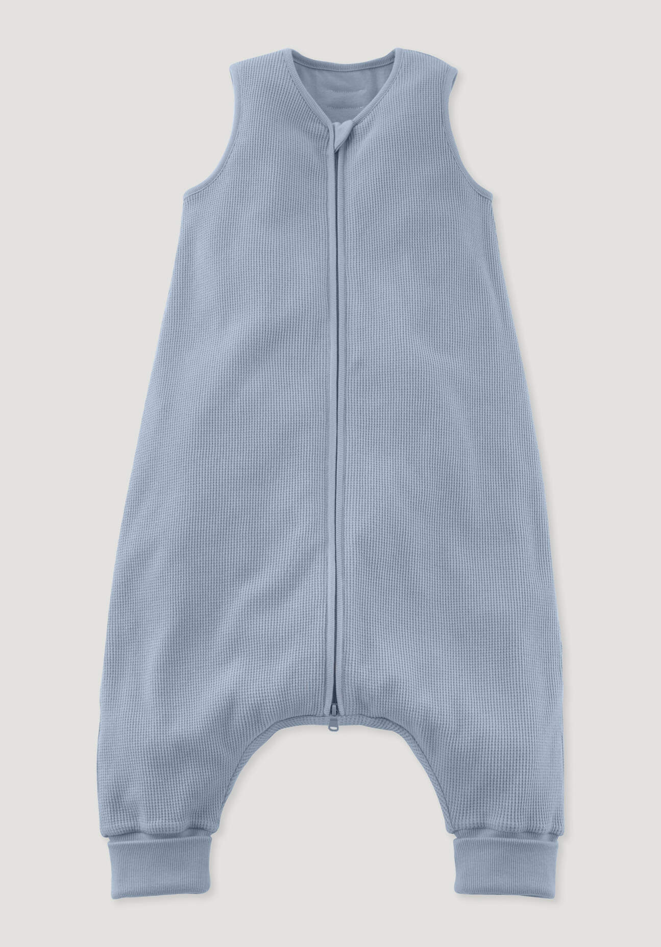 hessnatur Baby Piquee Schlafsack aus Bio-Baumwolle - blau Grösse80cm