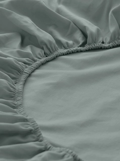 Satin Spannbettlaken aus reiner Bio-Baumwolle
