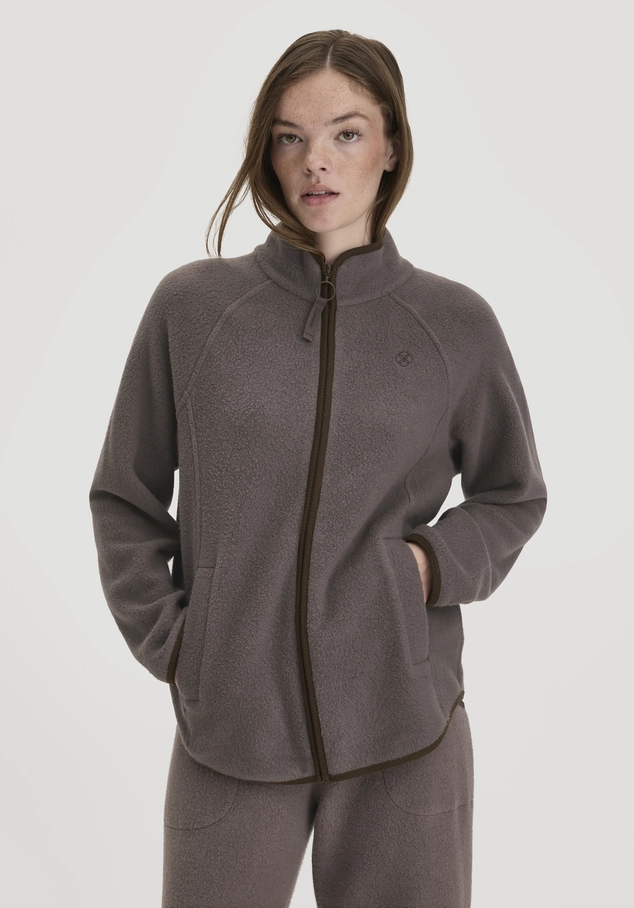 Fleece Jacke Relaxed ACTIVE LIGHT aus Bio-Baumwolle