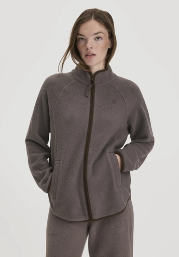 Fleece Jacke Relaxed ACTIVE LIGHT aus Bio-Baumwolle - 0