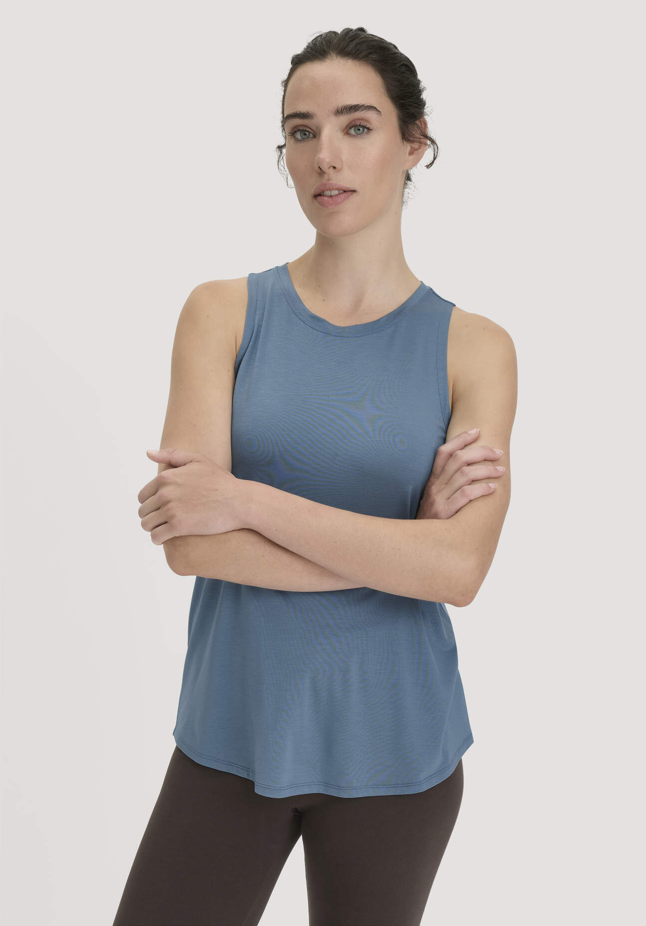 hessnatur Loungewear Top Regular ACTIVE COMFORT aus TENCEL™ Lyocell - blau Grösse34