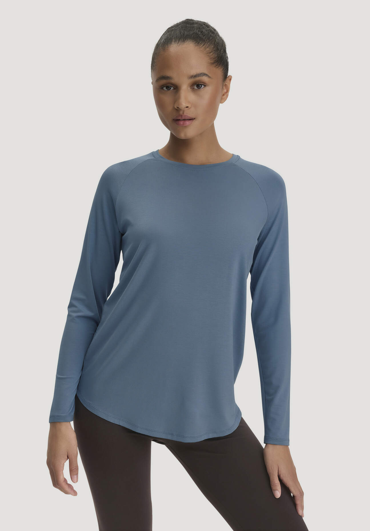 hessnatur Loungewear Longsleeve Regular ACTIVE COMFORT aus TENCEL™ Lyocell - blau Grösse34