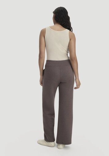 Wide Leg ACTIVE WOOL Trousers made from organic merino wool - 1