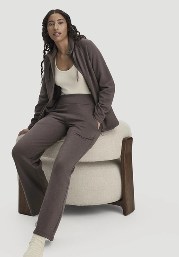 Wide Leg ACTIVE WOOL Trousers made from organic merino wool - 3