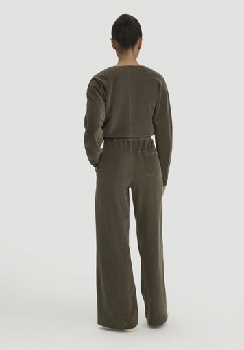 Cord stretch wide leg ACTIVE LIGHT trousers made from pure organic cotton - 1