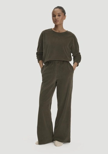 Oversized long-sleeved top made from pure organic cotton - 1