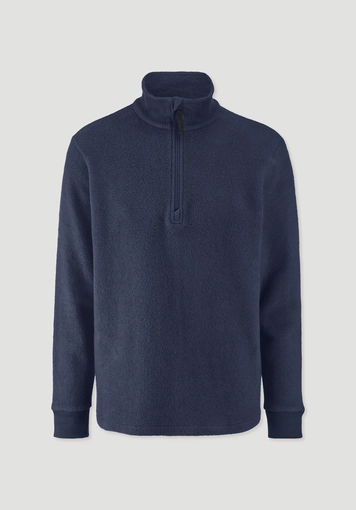 Fleece Troyer Relaxed made of pure organic cotton Fleece Troyer Relaxed made of pure organic cotton