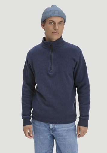 Fleece Troyer Relaxed made of pure organic cotton - 0