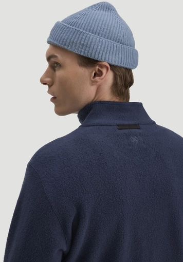 Fleece Troyer Relaxed made of pure organic cotton - 3