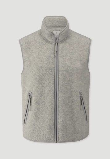Regular wool fleece vest made from pure organic merino wool - 5