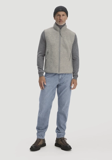 Wollfleece Weste Regular aus reiner Bio-Merinowolle - 1