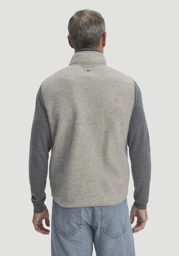 Regular wool fleece vest made from pure organic merino wool - 2