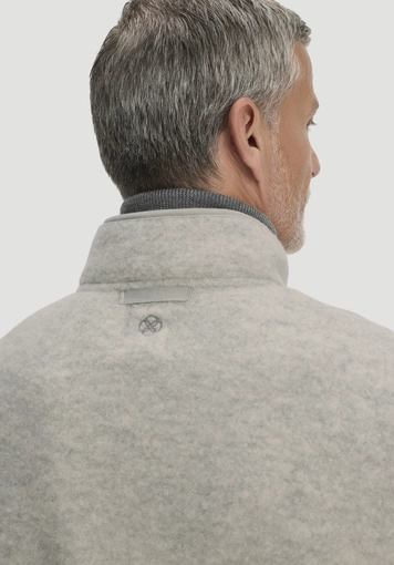 Regular wool fleece vest made from pure organic merino wool - 4