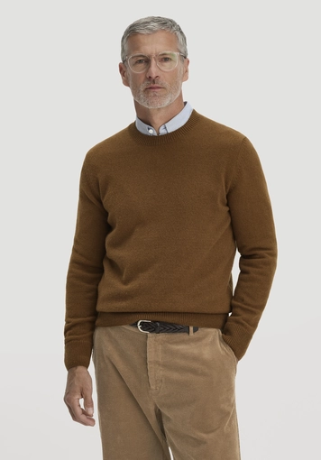Strick Pullover Regular aus Bio-Merinowolle mit Bio-Baumwolle - 0