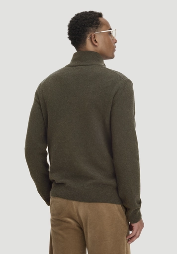 Knitted Troyer Regular made of organic merino wool with organic cotton - 2