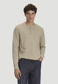 Henley Longsleeve Relaxed aus reiner Bio-Baumwolle