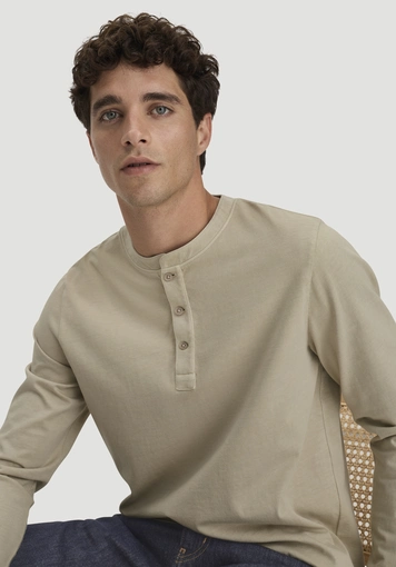 Henley Longsleeve Relaxed aus reiner Bio-Baumwolle - 3