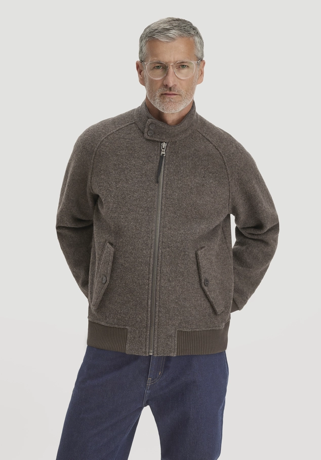 Harrington Walk Jacke Regular aus reiner Bio-Merinowolle