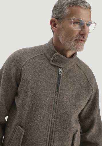 Harrington Walk Jacket Regular made from pure organic merino wool - 3