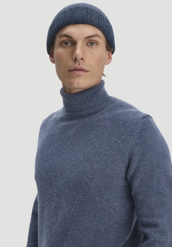 Rollkragen-Pullover Regular aus Bio-Merinowolle und Bio-Baumwolle - 3