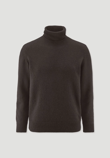 Rollkragen-Pullover Regular aus Bio-Merinowolle und Bio-Baumwolle Rollkragen-Pullover Regular aus Bio-Merinowolle und Bio-Baumwolle