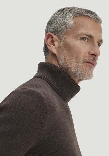 Rollkragen-Pullover Regular aus Bio-Merinowolle und Bio-Baumwolle - 3