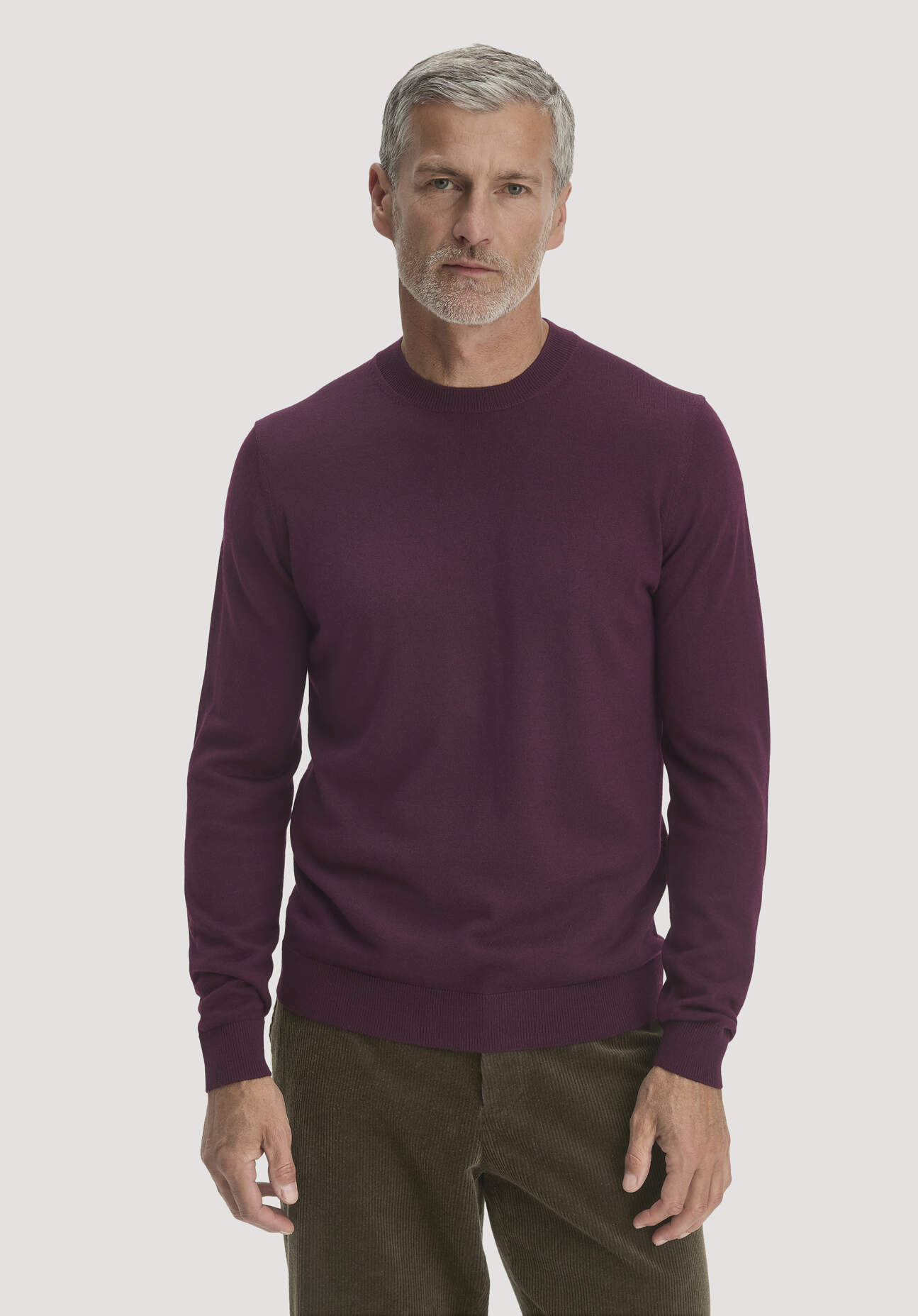 hessnatur Herren Pullover Regular aus Bio-Merinowolle - braun GrösseL