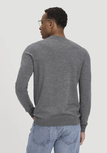 Regular sweater made of pure organic merino wool - 2