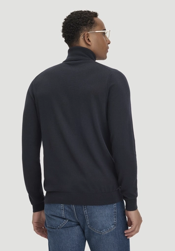 Rollkragenpullover Regular aus reiner Bio-Merinowolle - 2