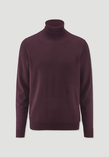 Regular-size roll-neck sweater made from pure organic merino wool Regular-size roll-neck sweater made from pure organic merino wool
