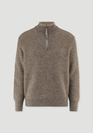 Rhön Double Knit Troyer Relaxed aus regionaler Schurwolle mit Bio-Baumwolle Rhön Double Knit Troyer Relaxed aus regionaler Schurwolle mit Bio-Baumwolle