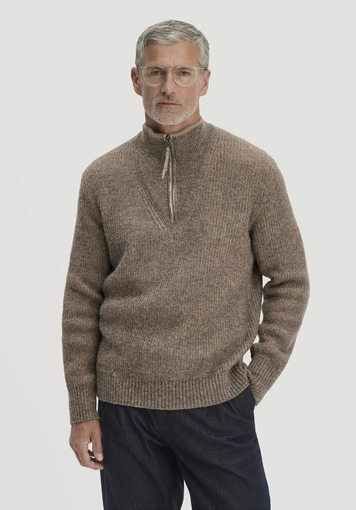 Rhön Double Knit Troyer Relaxed aus regionaler Schurwolle mit Bio-Baumwolle - 0