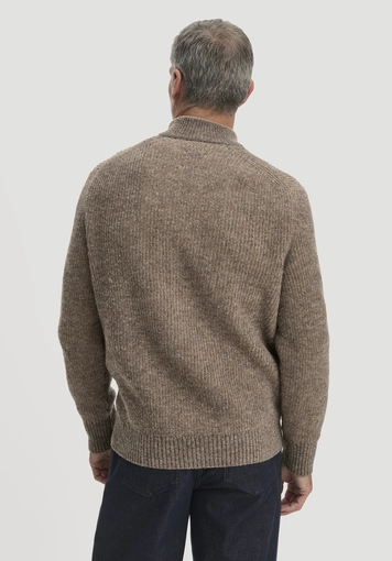 Rhön Double Knit Troyer Relaxed aus regionaler Schurwolle mit Bio-Baumwolle - 2