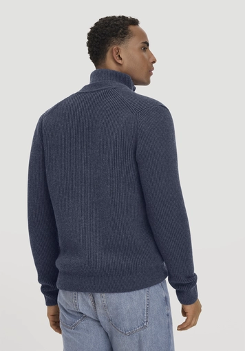 Double-Knit Cardigan Regular aus Bio-Baumwolle und Bio-Merinowolle mit recycelter Wolle - 2