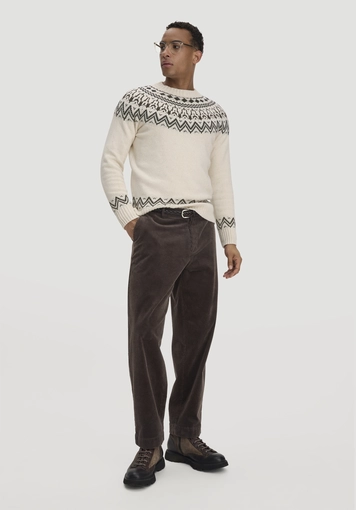 RONNEL Relaxed corduroy trousers made from organic cotton - 0