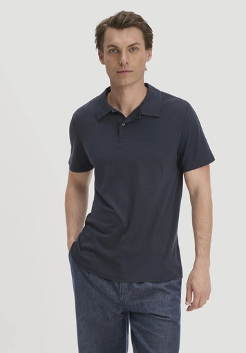 Wollshirt Polo Regular aus reiner Bio-Merinowolle - 0
