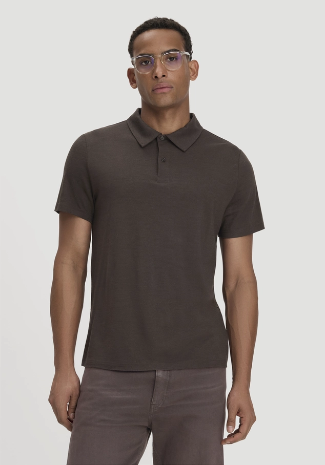 Wollshirt Polo Regular aus reiner Bio-Merinowolle
