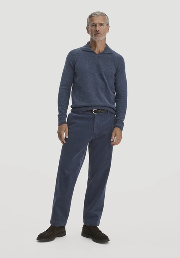 Strick Polo Regular aus Bio-Merinowolle mit Bio-Baumwolle - 1