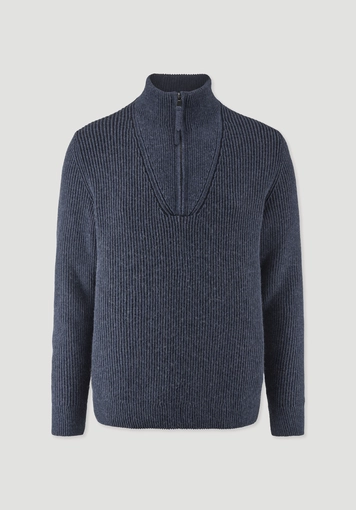 Double Knit Troyer Regular made from organic cotton, organic merino wool and recycled wool Double Knit Troyer Regular made from organic cotton, organic merino wool and recycled wool